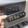 Car Seat Memory Button Decorative Frame Sticker ABS Carbon Fiber/Silver For Hummer H2 2003-2007 Car Interior Accessories