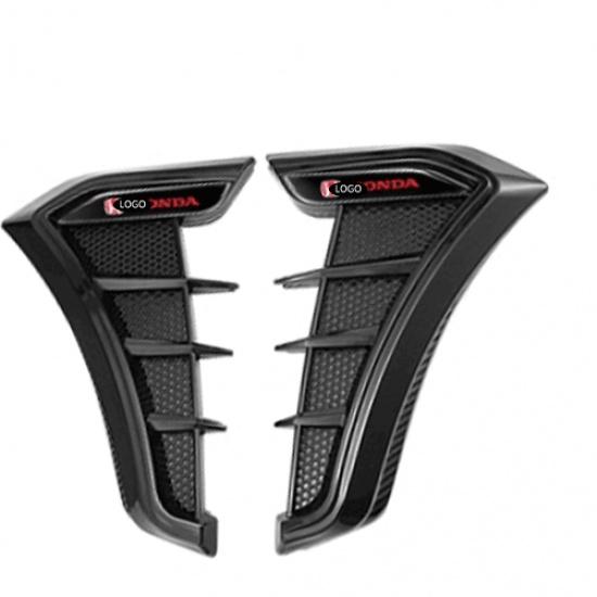 Fit For Honda General Bright Black Air Flow Vent Side Fender Panel Cover Trim 2X