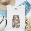 Flower Jar Shirt Easter Arrangement Gift Women Hand Painted Tee Mason Jar T-Shirt Spring Fan Painted Tshirt Bouquet Graphic Rustic Daisy