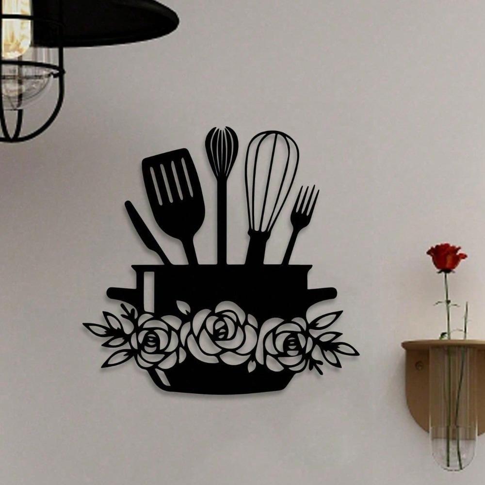 Modern Metal Wall Art Kitchen Decor Indoor Outdoor Living Room Bathroom