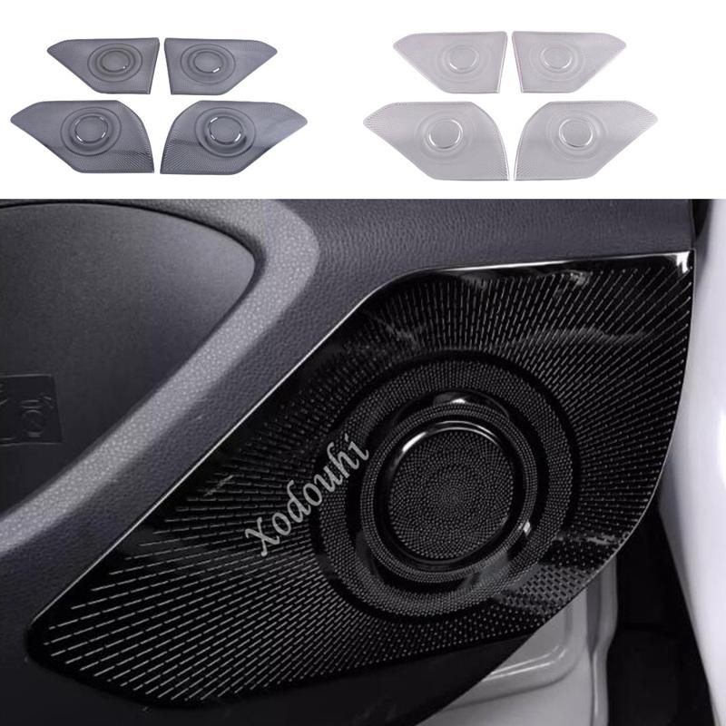 For Toyota Venza/Harrier    2024 Steel Styling Door Audio Speaker Sound Ring Cover Frame Trim Interior Accessories