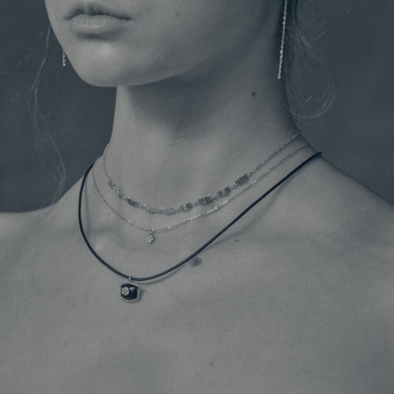 FADEMINE pleats choker Necklace