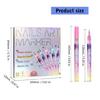 12Pack Salon Nail Brushes Pen PP Material Anti Fade Inks for Detailed Floral Nail Patterns