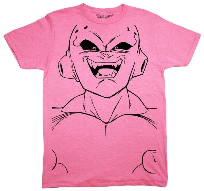 Dragon Ball Z DBZ Majin Buu Kid Buu Large Face Anime Adult T-shirt XL