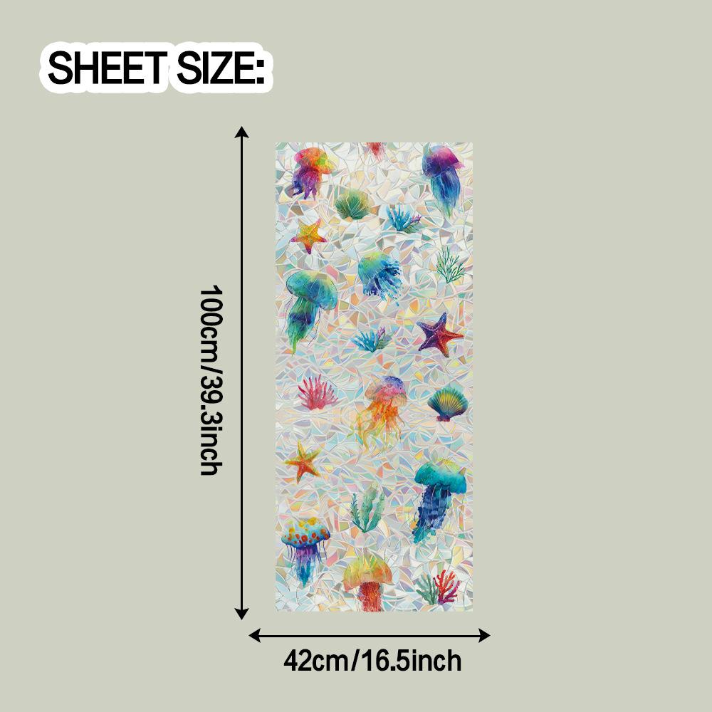 

Лазер Подводный мир Биологическая Ванная Комната Стеклянная Дверь и Окно Декоративные Наклейки