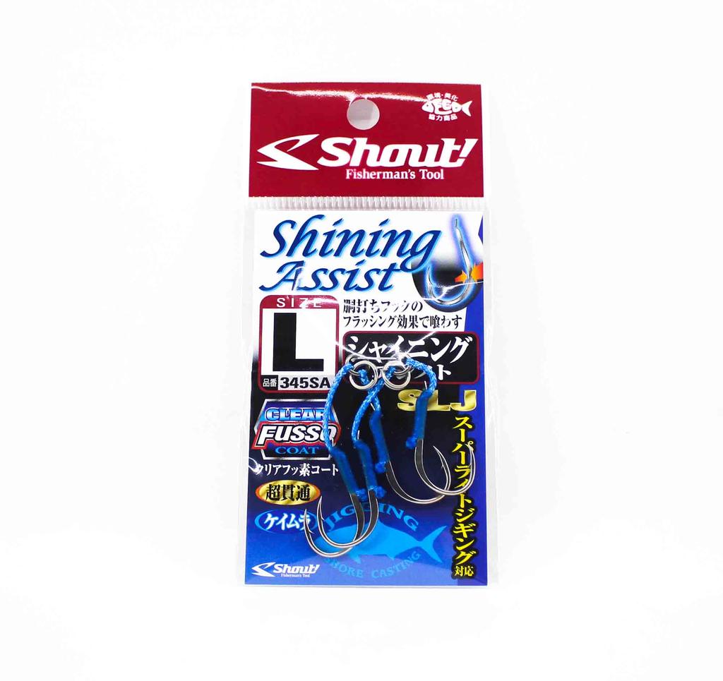 Shout 345-SA Shining Assist Jigging Single Hook Size L (5548)