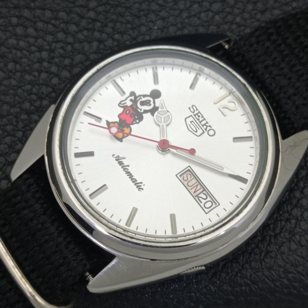SEIKO 5 AUTOMATIC VINTAGE JAPAN 7009A MENS SILVER COLOR DIAL WATCH a700555-5 R203-a700555