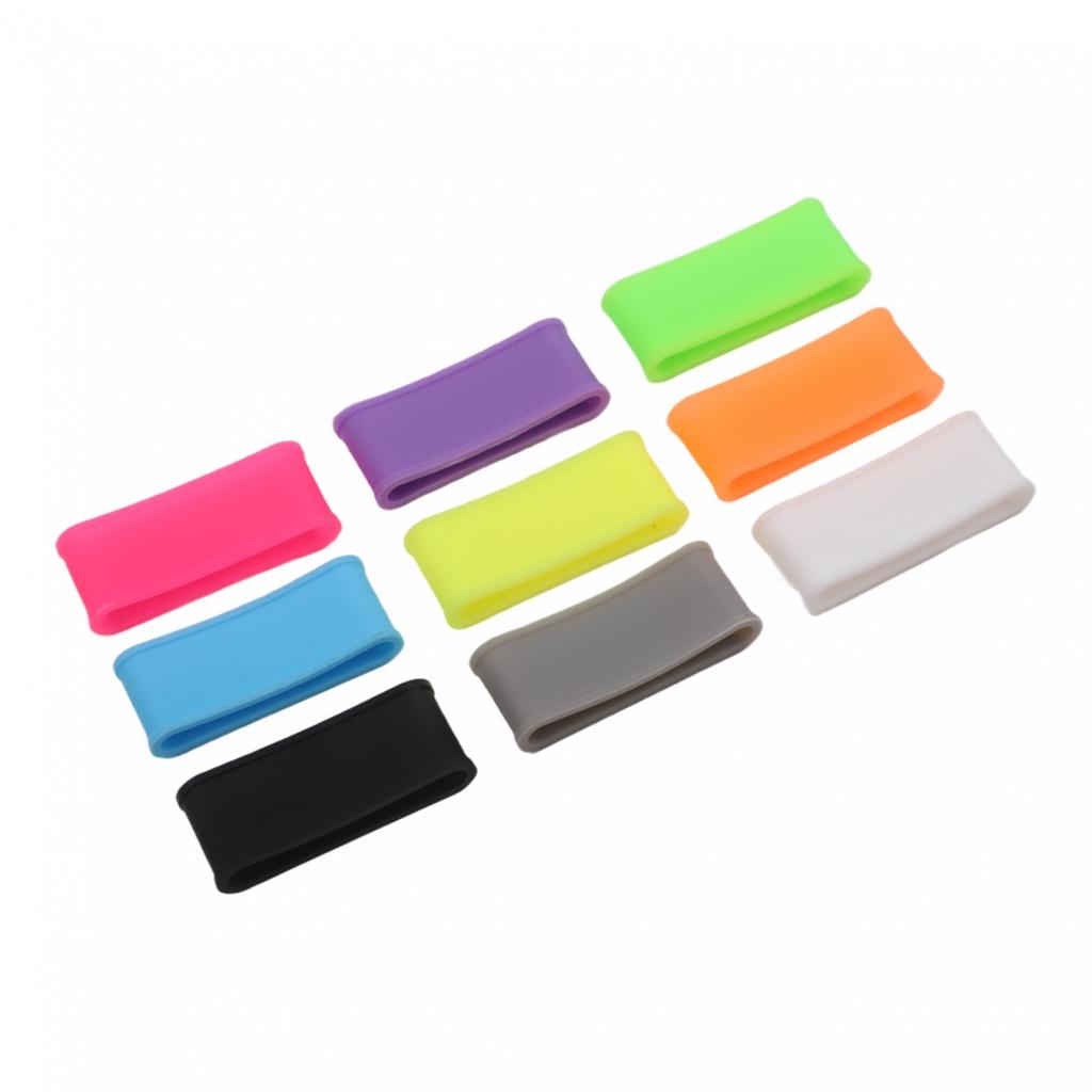 Set of 9 Silicone Grip Bands for Pickleball Paddle and Tennis Racket Handles