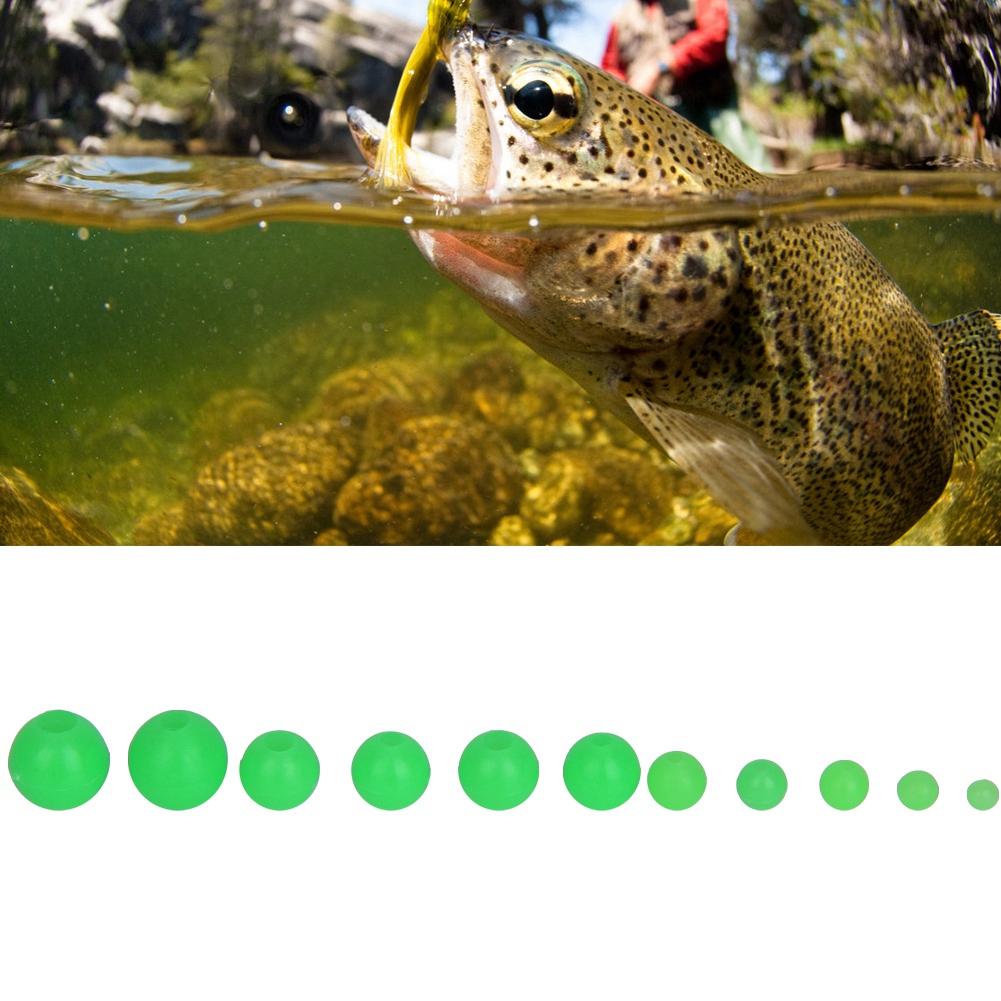 820 Pcs Multi Models Non Slip Luminous Fishing Beads Lures Tackle Tools for Saltwater Freshwater Kit