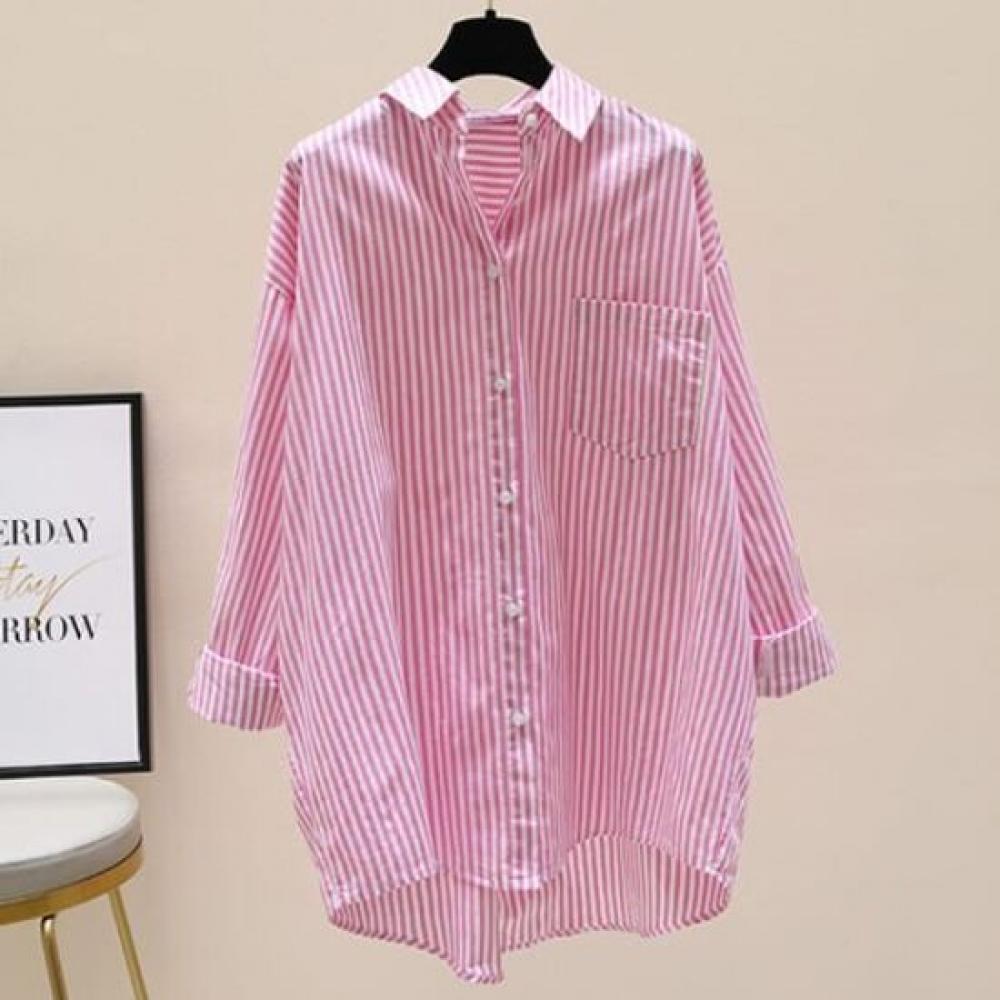 Navava Modern Daily Stripe Long Sleeve Shirt Nb2538
