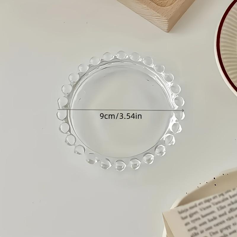 Nail Jewelry Storage Bead Tray Nail Polish Rack Transparent Plate Gem Display Process Palette Round Acrylic Nordic Style Crystal Plate, Jewelry Trays