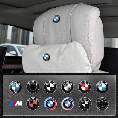 2025 For M X3 X5 X6 Car Front Seat Headrests Badge Decal Car Side Window Stickers For BMW 50th Kith F30 F10 E90 E34 E53 E61