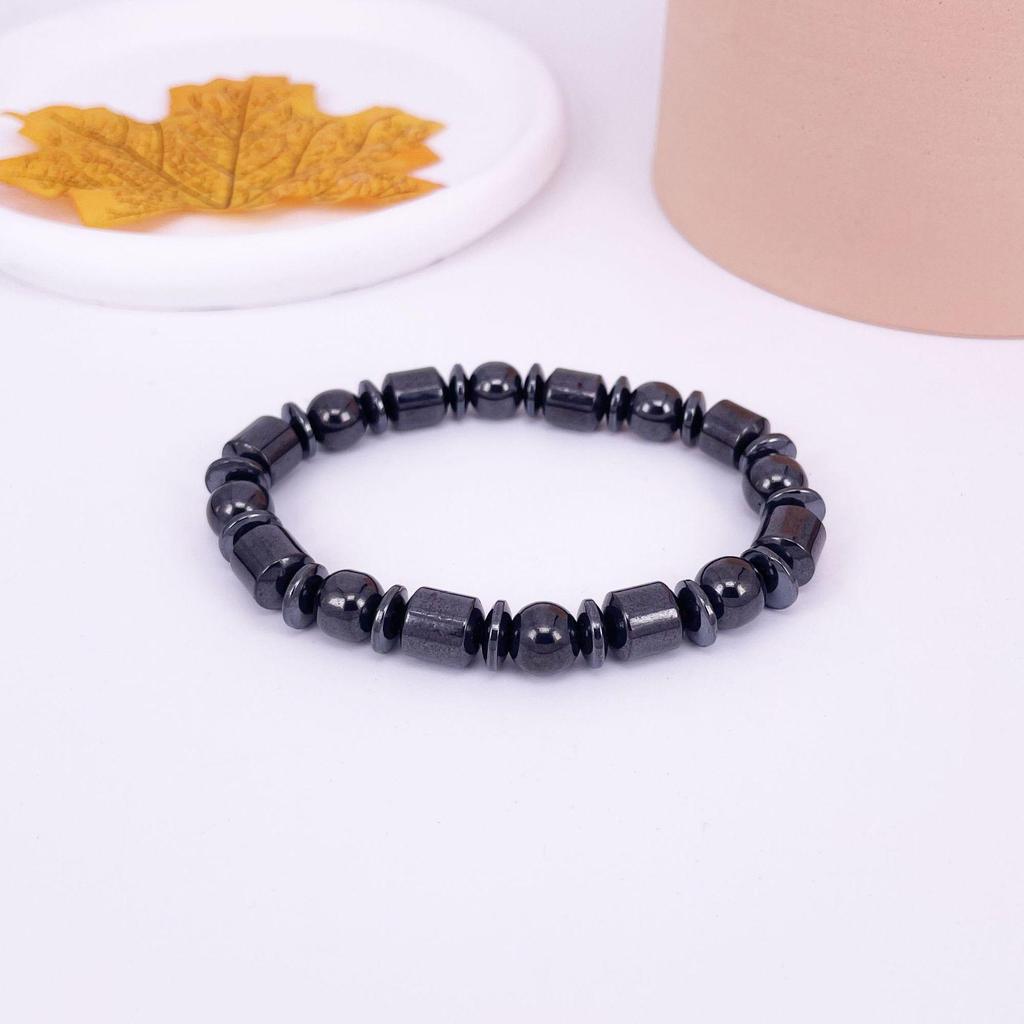 Hematitový magnetický korálkový elastický náramek