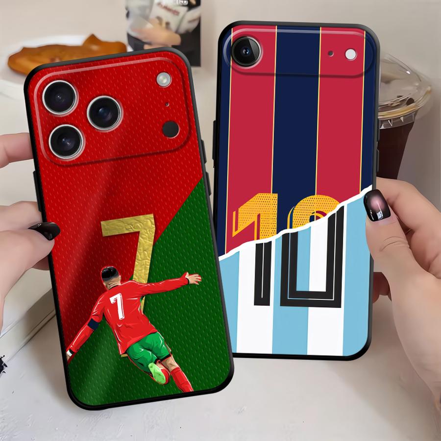 Case for Apple iPhone 17 Pro Max 13 Air 16 12 11 15 Pro 7 8 14 XR XS MAX Funda Phone Cover Number 7 10 Football