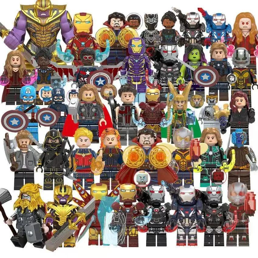 Set of action figures Superheroes random 40 pieces + Free 1 large toy