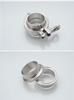 304 Stainless Steel Quick-Connect Sanitary Fitting Set / Precision Cast Clamp for Pipe Fitting 32 45