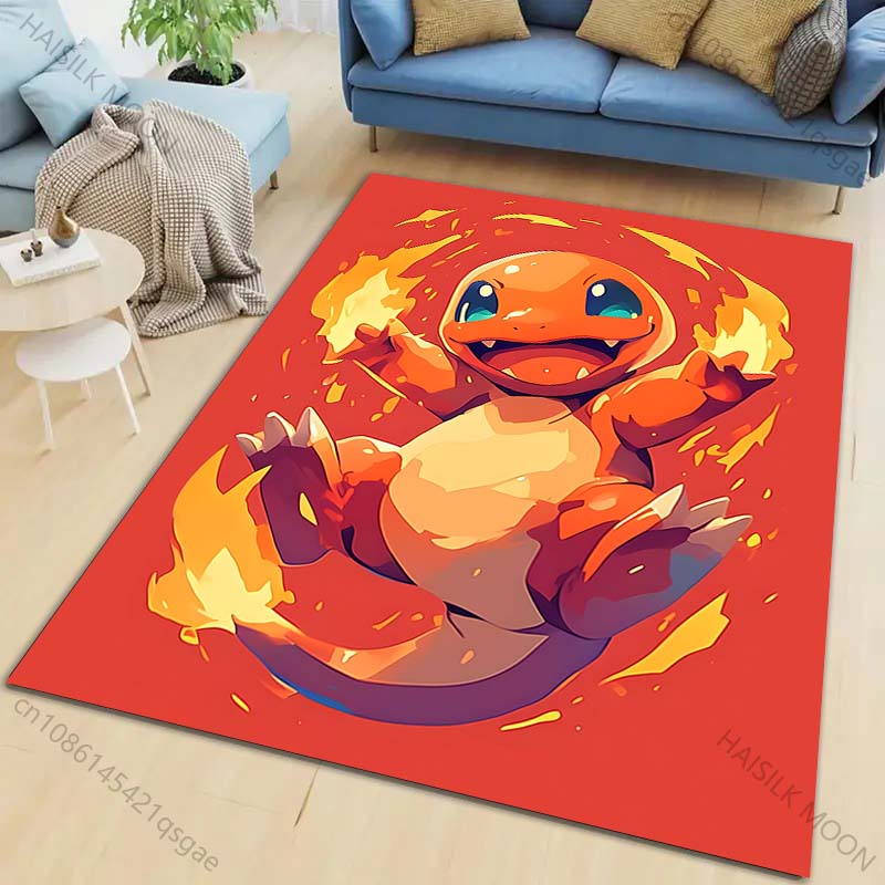 Klasyczny P-P0kém0n Charizard Wzór Dywan Salon Sypialnia Sofa Duża Powierzchnia Dekoracyjne Dywany Dzieci Zabawa Mata Antypoślizgowa Cudowne Prezenty