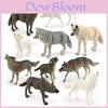 Arctic Wolf Pvc Wildlife Model Set With Realistic Detail For Nature Decor