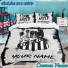 Custom Name Santos Futebol Emblem 3PCS Bedding Set For Bedroom Dormitory,Including 1pc Duvet Cover And 2pcs Pillowcases Large size Fan gift