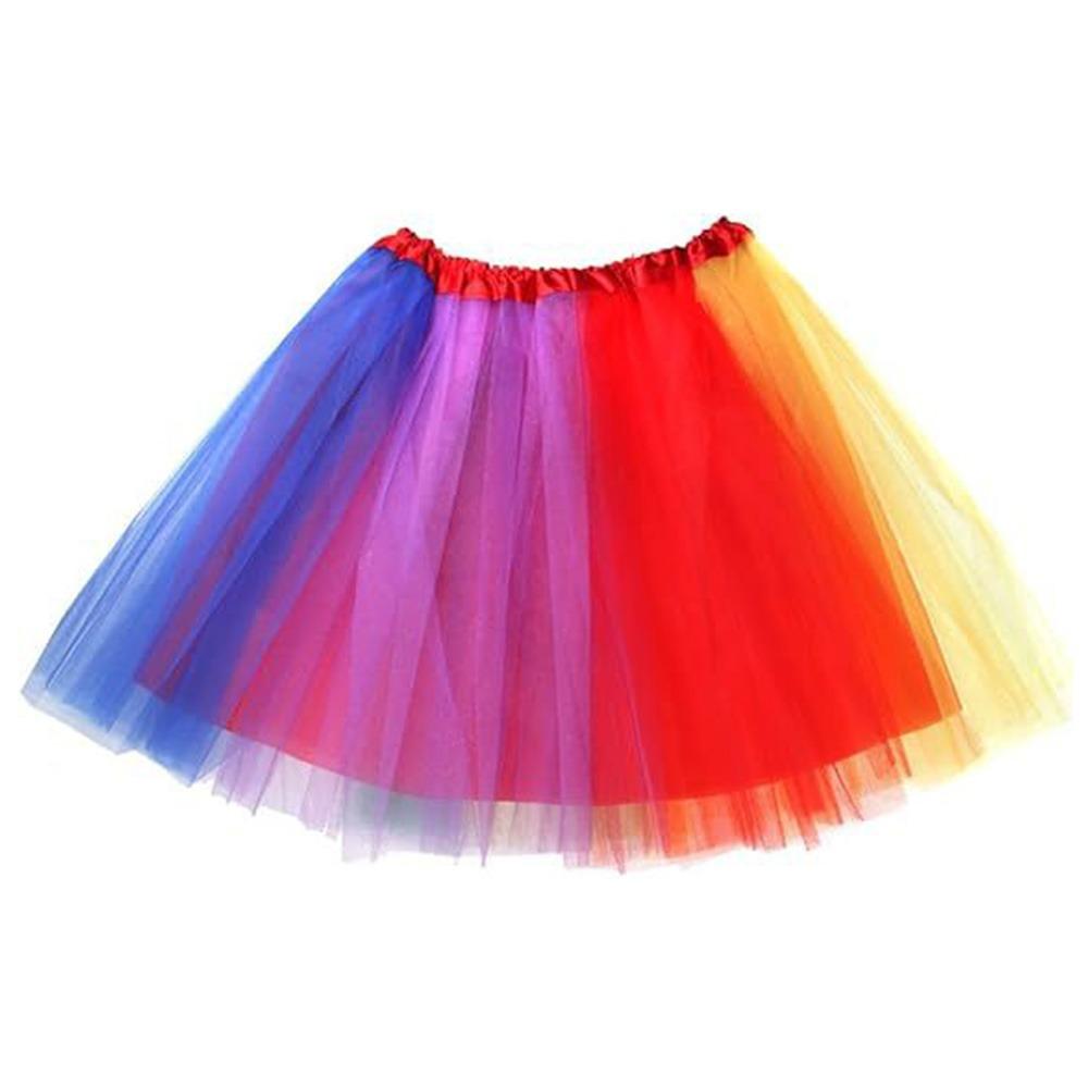 Fargerikt Regnbue Tutu Skjørt Pride Dag Fest Kostyme Tilbehørsett Festartikler