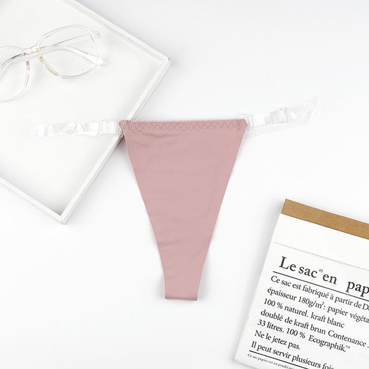 Seamless Low-Rise Ice Silk Women's Panties - Breathable, Anti-Clamping, Thin Summer Design