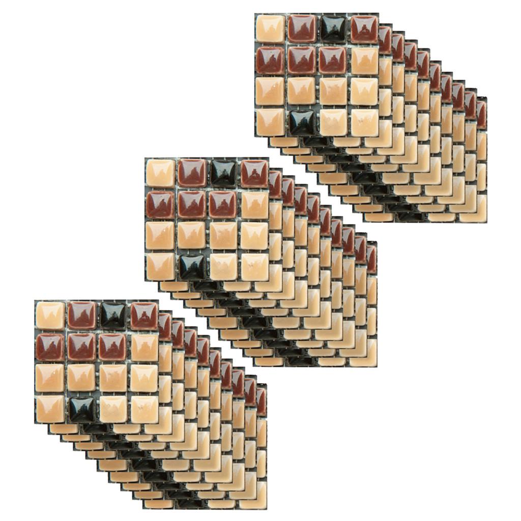 30PCS Self-adhesive Bathroom Kitchen Decor Home Wall 3D Tile Sticker