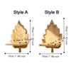 Nature Style Maple Leaf Wall Shelf Wooden Wall Mounted Leaf Shelf  for Living Room
