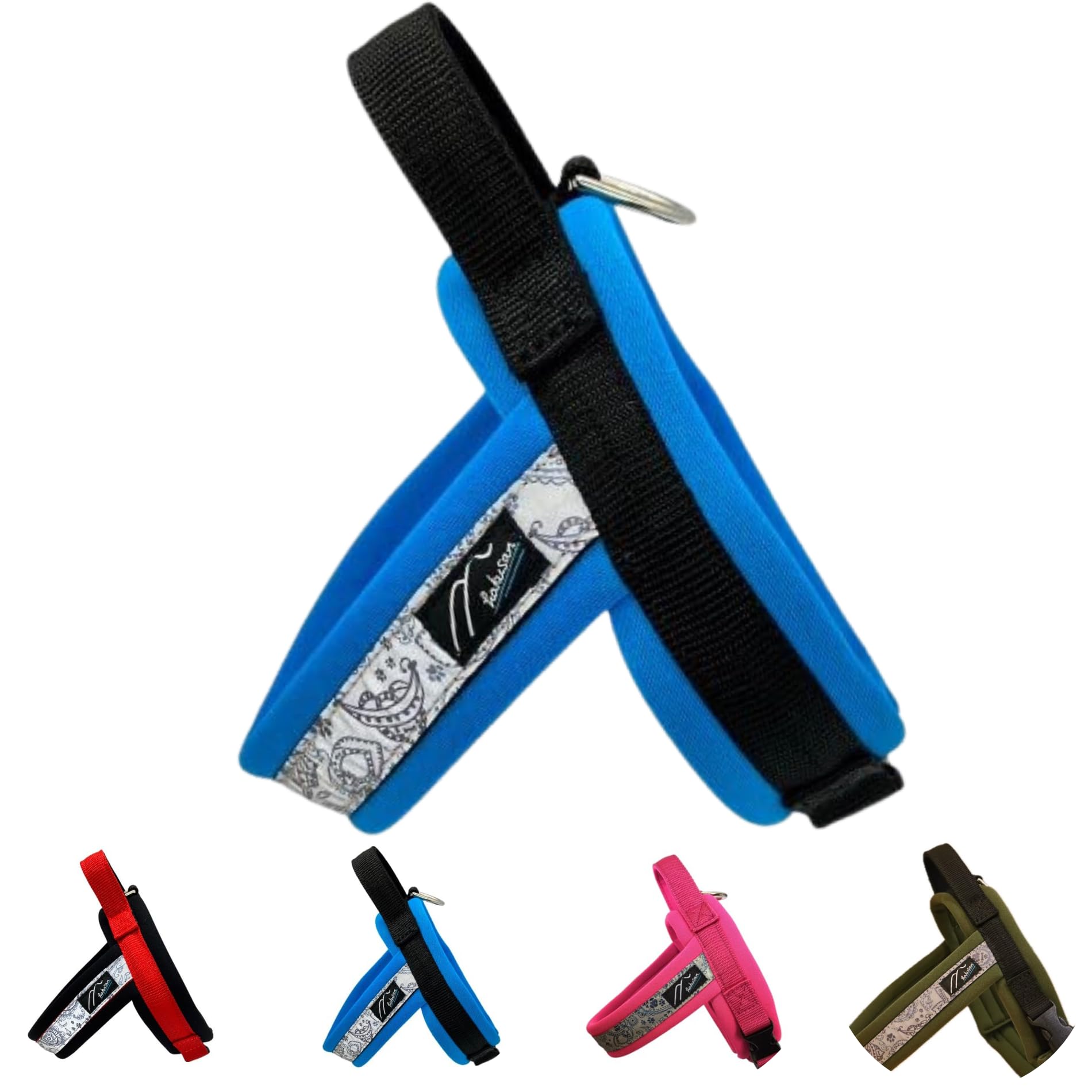 Hakusan Original Just Fit Dragon Harness Black x Harness (Size 3, Turquoise)