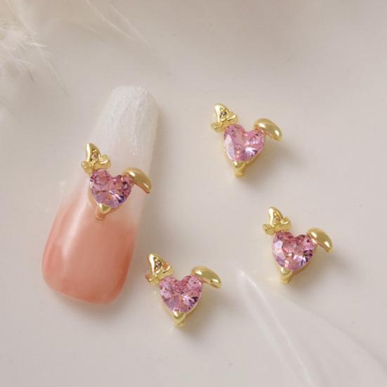 2Pcs Nail Sparkling Decor Non-falling Shining Three-dimensional Art Dazzling DIY New Year Nail Art Bunny