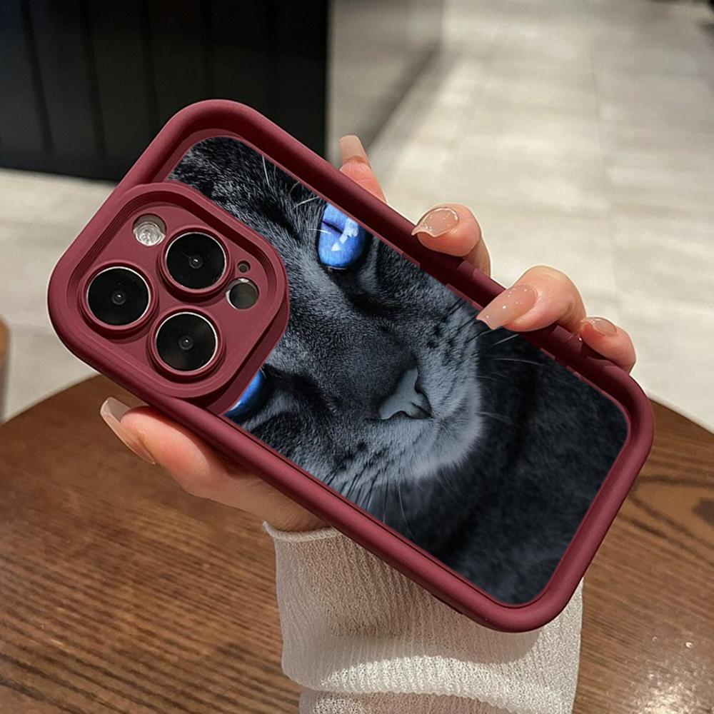 LZ3 Black Cat Green Eyes Silicone Phone Case for Xiaomi 11 Lite 5G 14T Redmi 14C 13C A3 Note 12 11 9 10 13 Pro Plus Shockproof Back Cover