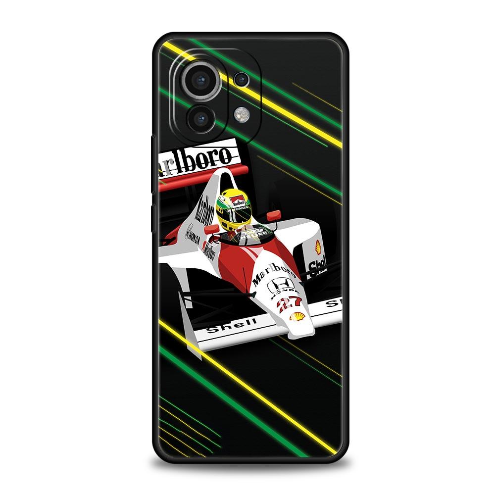 Ayrton Senna F1 Phone Case For Xiaomi Mi 15 14 Pro 13 12 11 Lite 5G 10T 11T 12T 13T 14T Poco X6 X5 X4 X3 NFC F3 F4 GT Cover