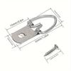 10pcs Metal D-Ring Picture Hangers with Screws - Durable Single Hole Hooks for Clocks, Paintings, Artwork, and Mirrors