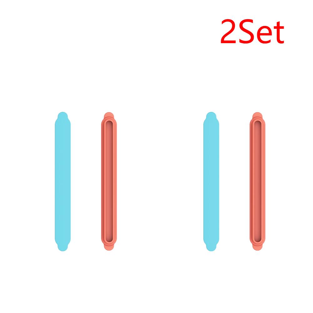 2pcs Dust Protector Decoration Strips Replacement Port Side Plate Dust Proof Pack Silicone Dust Plug for Switch 2 Game Accessory