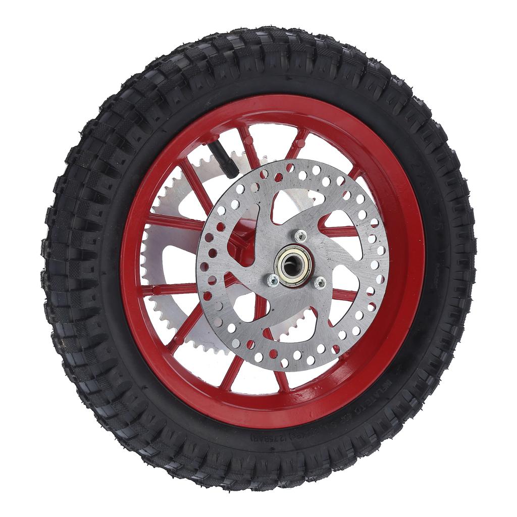 12,5x2,75 in Mini Fahrrad Hinterrad Rutschfeste Gummi Stahl Legierung für 47cc 49cc 2 Hub Dirt