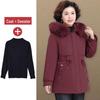 Winter Slimming Parka - Mid-Length Down Jacket for Middle-Aged & Elderly Women (2025 Style)