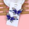 2pcs/set New Cute Princess Butterfly Hair Clips Girls Hairpins Crystal Butterfly Hair Clips Children Kids Hair Accessories