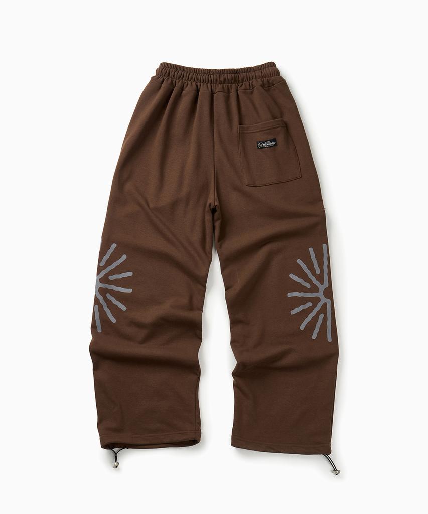 FREEMARIO Sunrise Wide Training Pants [Brown]