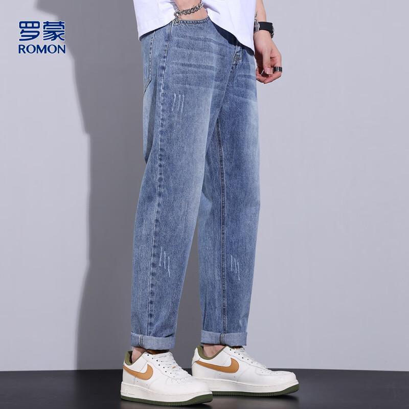 Romon Men s Straight-Leg Multi-Pocket Jeans 31