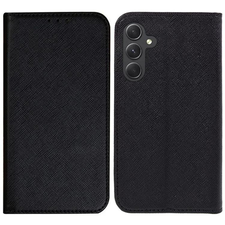 

Для Samsung Galaxy M35 5G чехол Cross Texture PU кожаный кошелек чехол для телефона