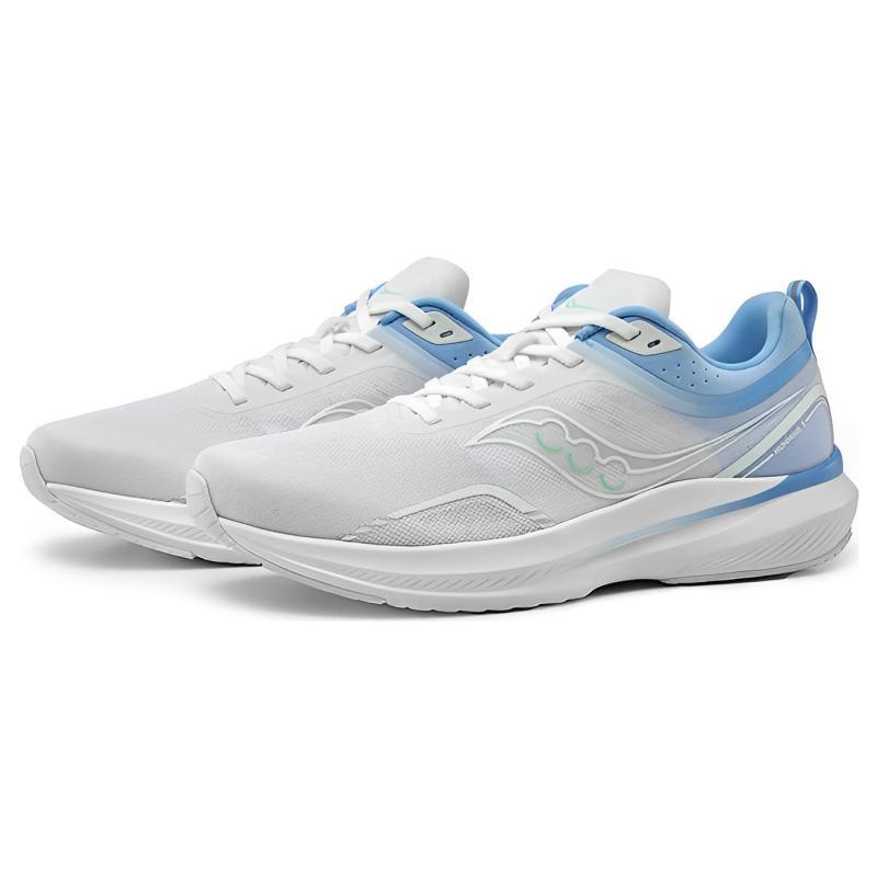 Saucony Humming Hummingbird 3 Shock Absorbers Slip Resistant Abrasion Resistant Low top Running Shoes Unisex White Blue Saucony S28189-5