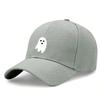 Ghost Print Baseball Cap - Unisex Adjustable Lightweight Hat With Soft Fabric Perfect For Casual Outings & Halloween Season Polyester