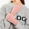 Cycling Workout Anti-UV Velvet Fingerless Gloves Half Finger Gloves Women Mittens