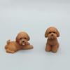Resin Crafts Poodle Dog Figures Simulation Dog Action Figures Mini Animal Ornament  Kids Toys