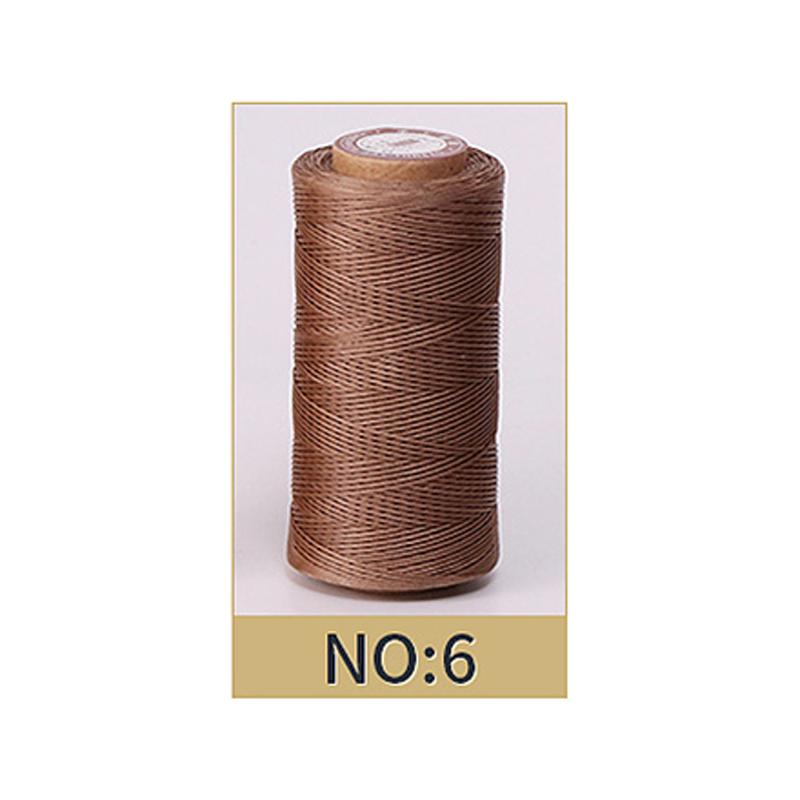 Hilo Encerado de 0,8 mm de Grosor para Cuero, Cordón Encerado para Manualidades DIY, Hilo para Coser a Mano, Hilo Plano Encerado para Coser