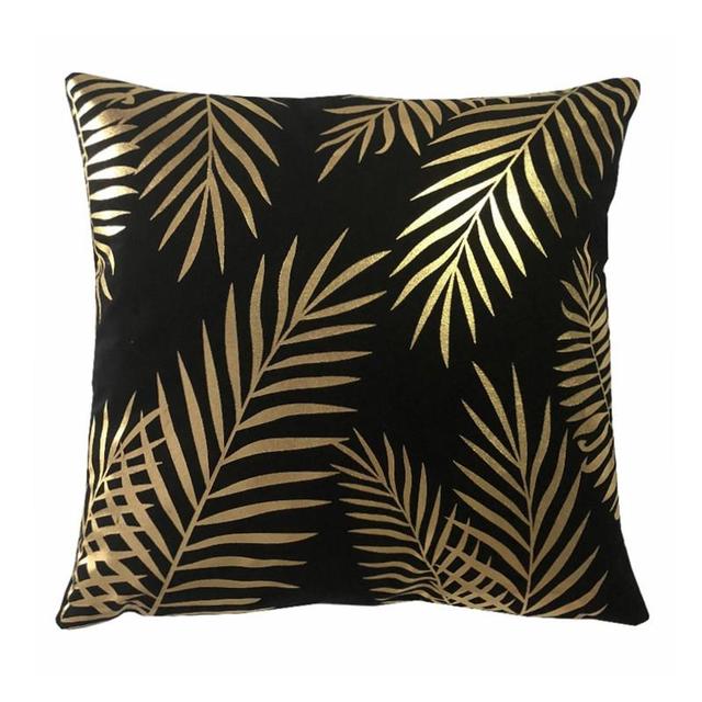 Golden Pineapple & Love Cushion Decorative Pillows Brozing Gold Pillowcase Home Decor Sofa Throw Pillows 45*45Cm Almofada Luxo