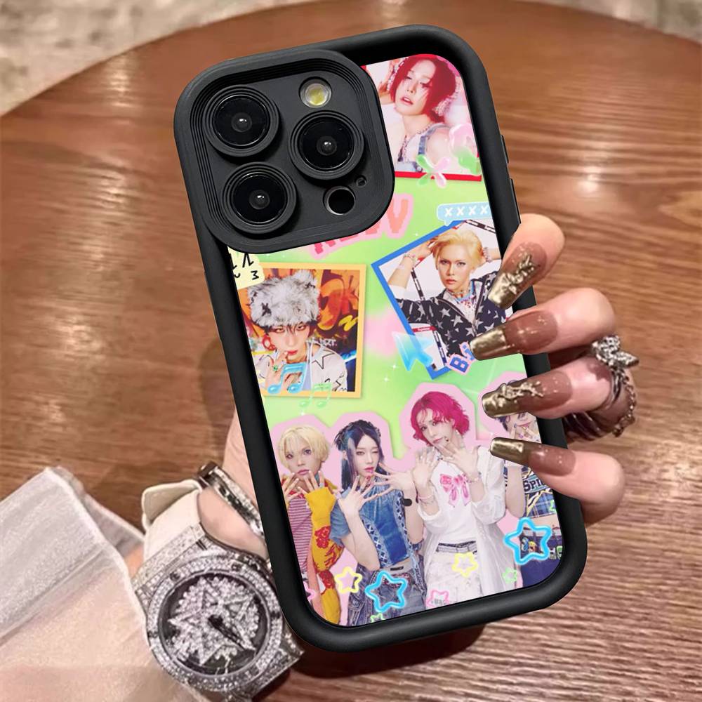 Coque de téléphone Kpop Groupe XLov Pour IPhone 17 16 15 14 13 12 11 Pro Max 16E Plus INS Housse Souple