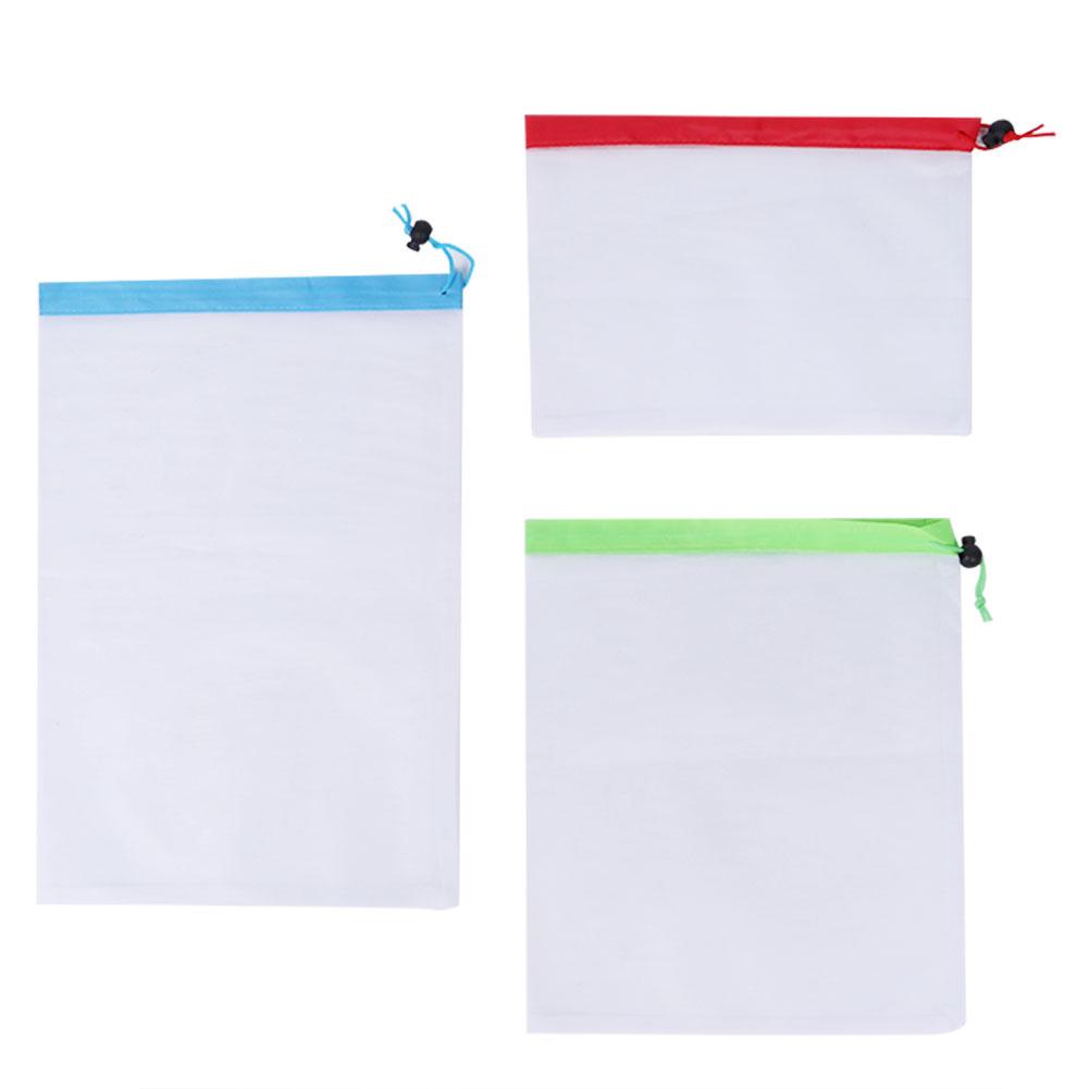 

12PCS Reusable Produce Bags Eco Friendly Polyester Mesh Vegetable Fruit Toys Storage