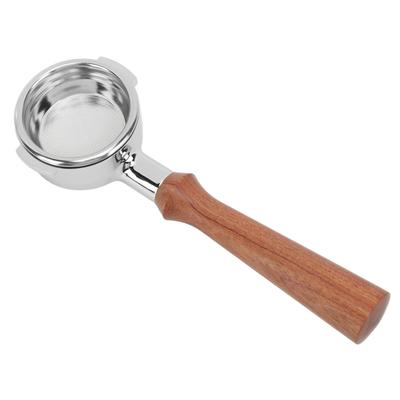 58mm Bezdnowy Portafiltr do Kawy Koszyk Filtra, Jednowarstwowy Portafiltr ze Stopu Aluminium do Ekspresów do Kawy, Expobar F Palisander