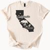 California State Bear Palm Tree Graphic Shirt Est 1850 California Outline Casual Tee Unique California Nature Map Design TShirt Gift