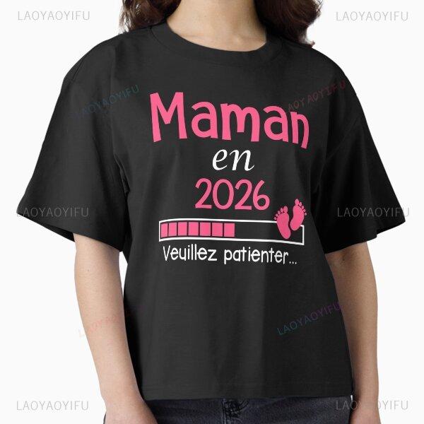 Future Maman Essential T Shirt Unisex Casual For Mom Announcement Pregnancy Reveal Gifts